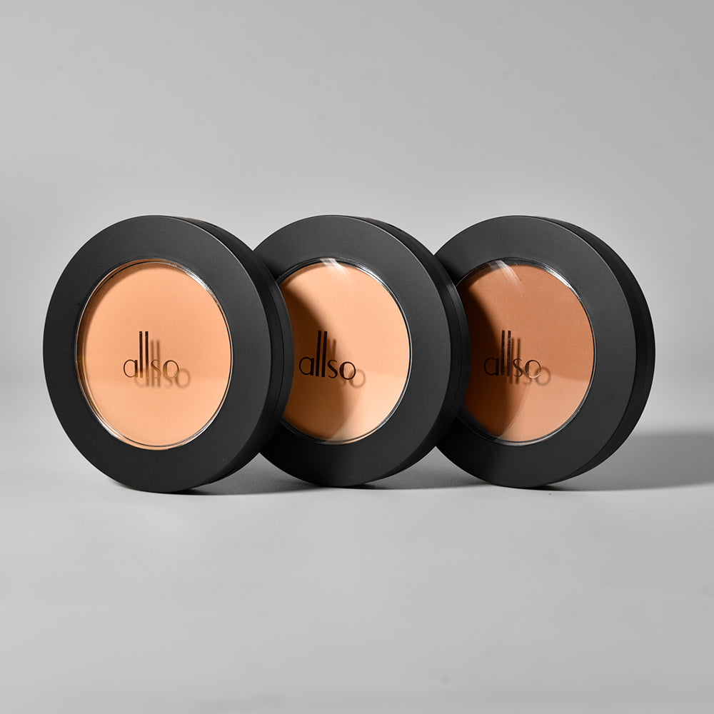allso Stay-Matte Pressed Powder, Silk Shade 300