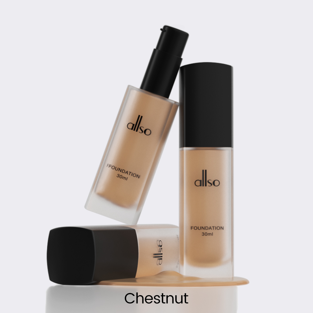 allso Poreless Soft Matte Longwear Foundation - Ebony Glow