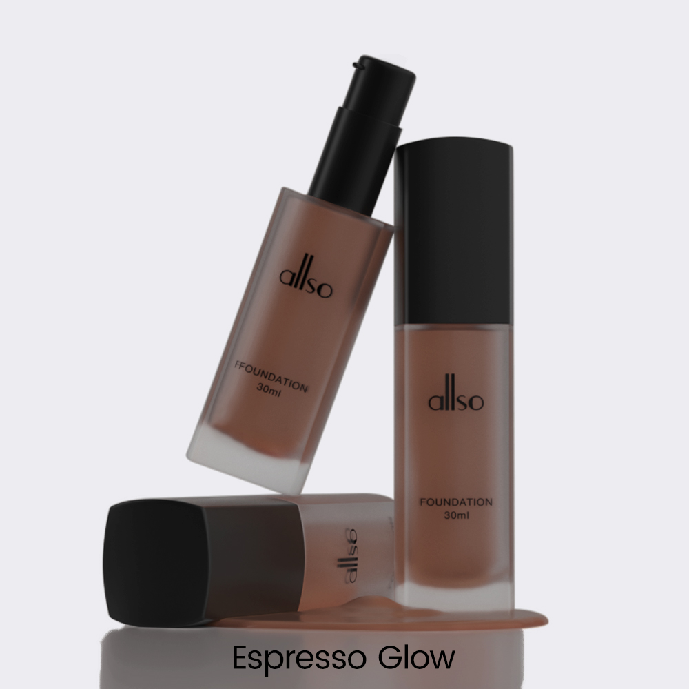 allso Poreless Soft Matte Longwear Foundation - Ebony Glow