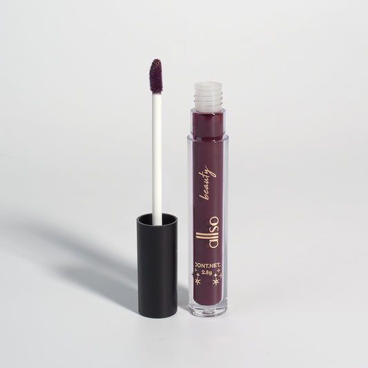 allso Bold Lock Kissproof Matte Liquid Lipstick, Black Currant